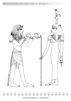 Pharao Haremhab und die Göttin Hathor als »Westgöttin«