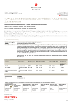 8.20% pa Multi Barrier Reverse Convertible auf AXA
