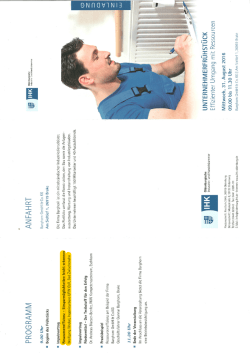 IHK-OL Unternehmerfrühstück
