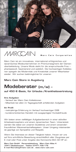 Modeberater (m/w)