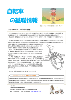 自転車の基礎情報No.11『シティ車のドレスガードの役割』