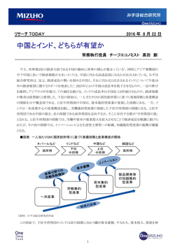 中国とインド、どちらが有望か