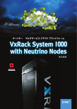 VxRack System 1000 with Neutrino Nodes 製品概要