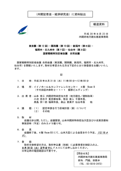 東京圏国家戦略特別区域会議（第12回）