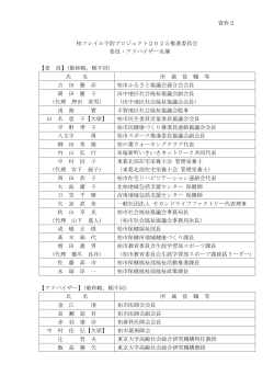 資料2出席者名簿（PDF形式 82キロバイト）