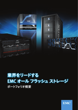 EMC オール フラッシュ ストレージ ポートフォリオ概要