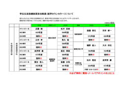 学生生活指導助言担当教員（就学カウンセラー）について ※必ず事前に