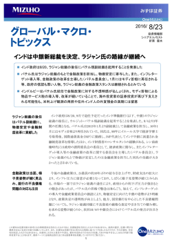 ラジャン氏の路線が継続へ （PDF/325KB）