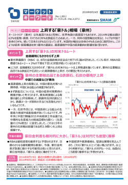 上昇する「豪ドル」相場（豪州）