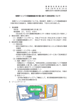 板橋キャンパス再編整備基本計画に基づく跡地活用について