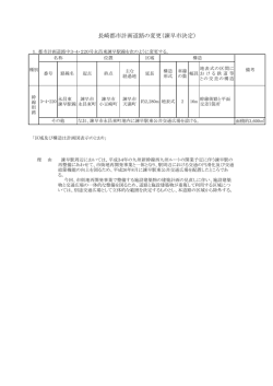 長崎都市計画道路の変更（諫早市決定）