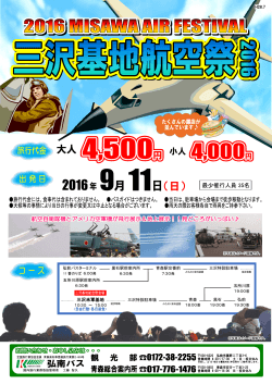 三沢基地航空祭2016（PDF）