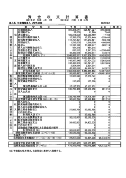 財務諸表（平成24年度） - 社会福祉法人 さきたま会