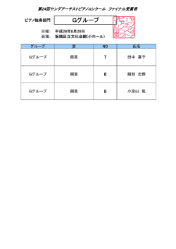 Gグループ - ヤングアーチスト協会