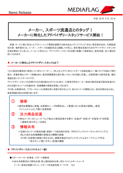 メーカー、スポーツ流通店とのタッグ！