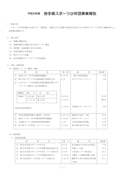 岩手県スポーツ少年団事業報告