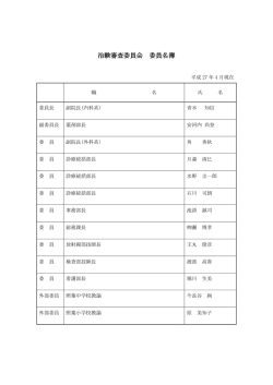 委員名簿
