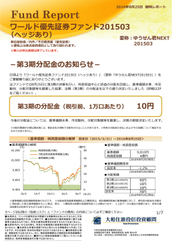 ワールド優先証券ファンド201503 10円
