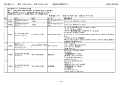 中古機材設備最新リスト2016-08-22