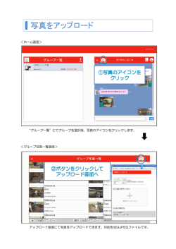 写真をアップロード