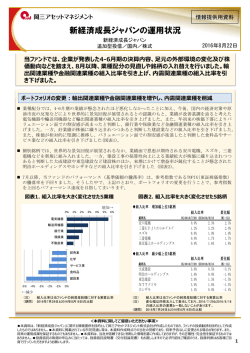 新経済成長ジャパンの運用状況