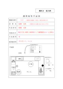 様式3の記入例はこちら（PDF 84KB