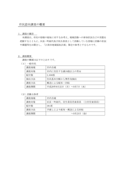 調査の概要