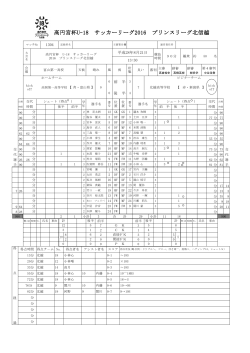 0-7 【PDF】 - 高円宮杯U-18サッカーリーグ プリンスリーグ北信越