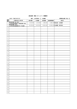 落札結果一覧表（ホームページ掲載用）