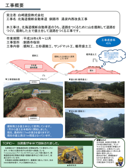北海道横断自動車道 釧路市 湯波内西改良工事