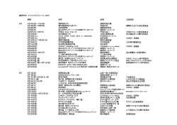 年間イベント - たかおかストリート