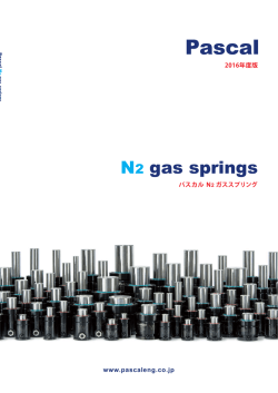 N2 gas springs - Pascal パスカル株式会社
