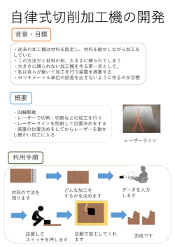 自立移動式切削加工機の開発