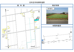 志布志市有明町蓬原 現況写真 案 内 図 地積測量図