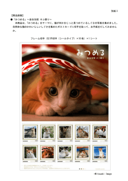 別紙 3 【商品画像】 「みつめる」～岩合光昭 ネコ便り～ 本商品は