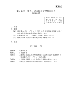 資料1 議事次第（PDF形式：173KB）