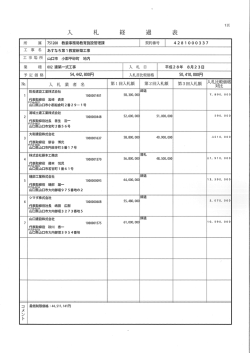 平成28年8月23日入札 あすなろ第1教室新築工事(条件付) (PDF形式