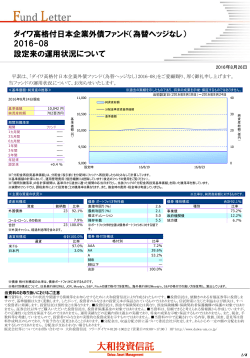 ダイワ高格付日本企業外債ファンド（為替ヘッジなし