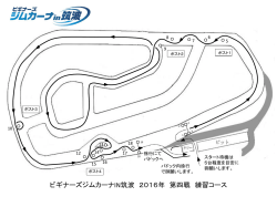 前日練習会コース図 - ビギナーズジムカーナin筑波