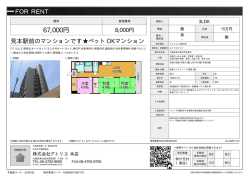 ロイヤルマツイ 東大阪市荒本新町[マンション(居住用) 2階 3LDK 6.7万円]