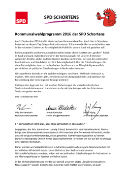 Wahlprogramm( 2.5MB) - bei der SPD