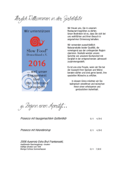 Herzlich Willkommen in der Zirbelstube zu Beginn einen Aperitif&hellip;