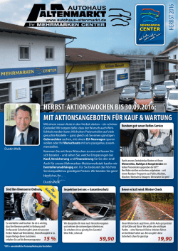 herbst-aktionswochen bis 30.09.2016