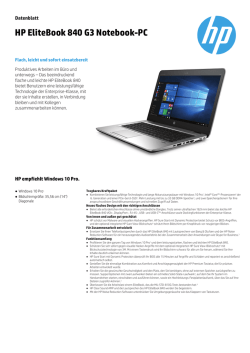 HP EliteBook 840 G3 Notebook-PC