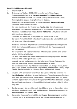 Rede zum 35 jährigen Bestehen 27.08.16