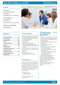 Heft 2-2016.indd - VHS Ostkreis Hannover