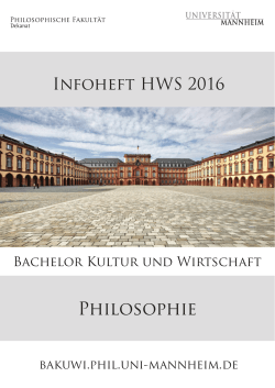 Philosophie - Mannheim