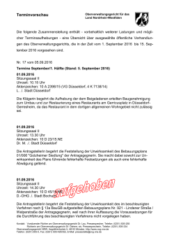 September 2016 - Oberverwaltungsgericht für das Land Nordrhein