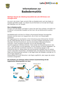 "Informationen zur Badedermatitis" (pdf