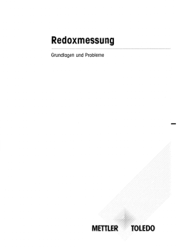 Page 1 Redoxmessung Grundlagen und Probleme Page 2 RED